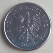 20 GROSZY 2008 - SZPONY ORŁA  ZAMAZANE