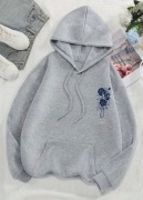 Bluza z kapturem szara 