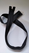 Zamek kostka dwusuwakowy 80 cm czarny
