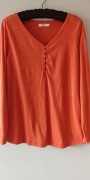 bluzka pomarańczowa bawełna 100% długa od Bonprix r. 42/44