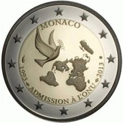 Moneta 2 Euro Monako.