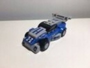 Lego auto niebiesko szare