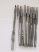 Czarne długopisy bic 8 sztuk 