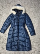 Kurtka/ Płaszcz zimowy z kapturem granatowa Pepco 44