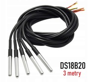Czujnik temperatury DS18B20 3m przewód 3 metry ARDUINO