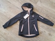 Kurtka dziewczęca typu softshell - rozm 110 - szary/ grafit lekka wada