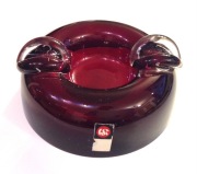 Rubinowa popielnica Jerzy Słuczan-Orkusz | Huta Tarnowiec