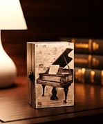 UNIKATOWA SZKATUŁKA DREWNIANA 15 CM – premium design prezent dla muzyka 