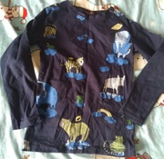 bluzka chłopięca 4-5 lat bawełna zwierzęta