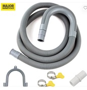 Wąż odpływowy 2.5 m do pralki / zmywarki + obejmy – nowy, uniwersalny