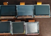 Ekrany Gameboy 3x GBA 3x GBC używane,  folia polaryzacyjna