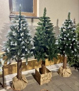 Choinka sztuczna 180 cm świerk srebrzysty i diamentowy