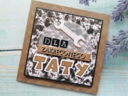Kartka "Dla Zakręconego TATY" #3, Dzień Ojca, handmade, 15x15