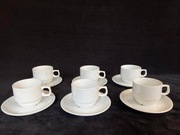 Serwis Porcelanowy Kawowy Czechosłowacja dla 6 os. D35