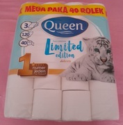 Papier toaletowy 2x40 rolek trzywarstwowy Queen MEGA 2x40 rolek HIT
