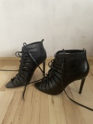 Szpilki sandały rzymianki skórzane Zara nowe