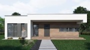 Projekt domu jednorodzinnego z plaskim dachem FX-1 N150