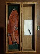 Nóż myśliwski do skórowania – stal N540, ręczna robota