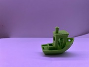 Stateczek zielony zabawka, figurka 