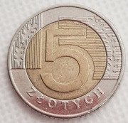 Moneta 5 zł z 2009 roku obiegowa 5zl złotych 2009r rok obiegowe RZADKA