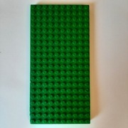 Lego 700eD2 Brick 10x20 Bottom Tubes Dual Cross Supports