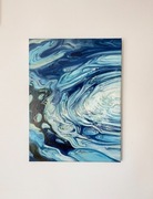 autorski obraz olejny - studium wody 