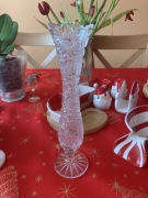 Wazonik kryształ, Szkło kryształowe, na kwiaty, dekoracja