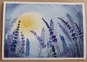 Akwarela Akwarelka Obraz pt. Świat Lawendy