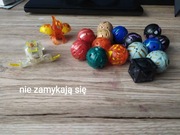 Duży zestaw Bakugan - 17 sztuk, brelok, wyrzutnia, 17 kart / rzadkie sztuki