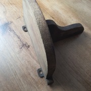 Antyczna drewniana półka wisząca – Konsola ścienna, dąb/orzech