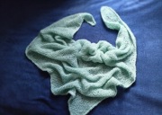 Chusta miętowo moher