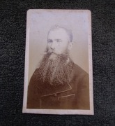 Mężczyzna z brodą kartonik Błachowski Lwów 