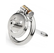 Płaski Stalowy pas cnoty, Chastity Flat Cage Dilator oring 50mm