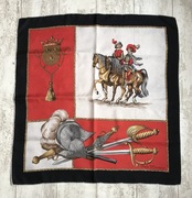 Duża Piękna Apaszka Odile St Germain Jedwab Pure Silk Vintage Rare Unikat !