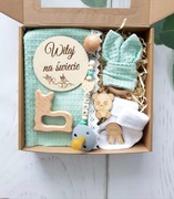 Prezent dla niemowlaka Gift Box Baby Shower KOLORY