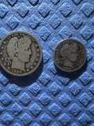 1908 O 1905 P 1/4$ i 10Cent Barber Silver!!!