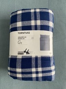 TORNTUSS Ikea Poszwa na kołdrę  i 2 poszewki, w kratke, 200x200/50x60
