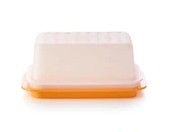 TUPPERWARE- Maselniczka- pojemnik pomarańczowo biała oryg.