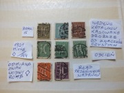 8szt. znaczki Mi 158 odcień BŁĄD Niemcy 1921r. CYFRY Rzesza DROŻSZE