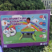 Stolik dziecięcy wielofunkcyjny 3w1 do piasku, wody i nie tylko