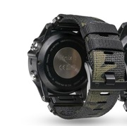 Pasek JG Smart do Garmin 26mm CZARNO ZIELONY militarny