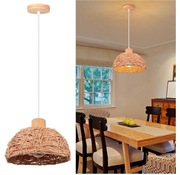 Rattanowa Lampa Wisząca Lampa Vintage Boho