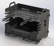 Przenośny mały grill palenisko składany jak puzzle