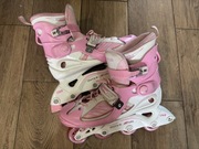 Łyżworolki regulowane ,różowe roz 39-42 Inter Fun