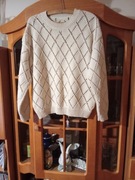 Ażurowy sweter damski