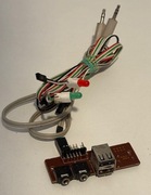 PORTY USB + 2X JACK 3,5MM KABLE POWER SW 2X LEDPOWER LED HDD LED MQ-02