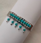 *Dje* Bransoletka - turkus, stal chirurgiczna