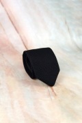 NOWY krawat knit czarny black męski 8cm ślub czerń ślubny garniturowy