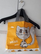 Torba zakupowa żółta z kotkiem