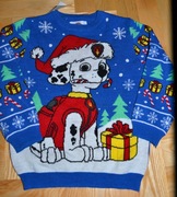 7* Primark Świąteczny sweter Psi Patrol Paw 4/5 lat_ 104/110 cm